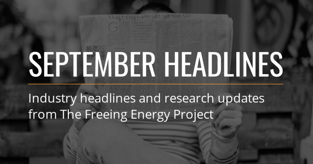 Clean Energy Headlines for September 2018