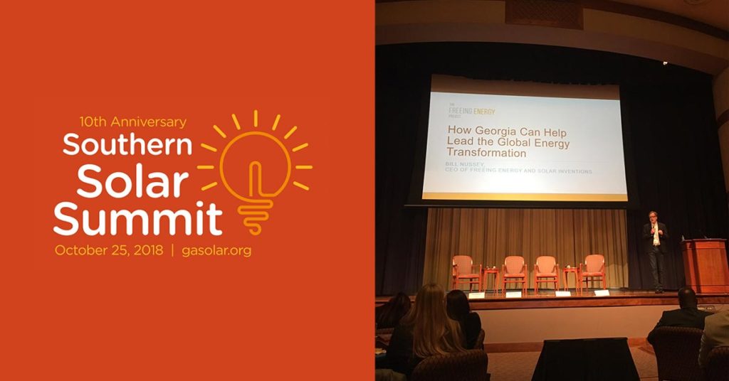 Keynote presentation at the Southern Solar Summit