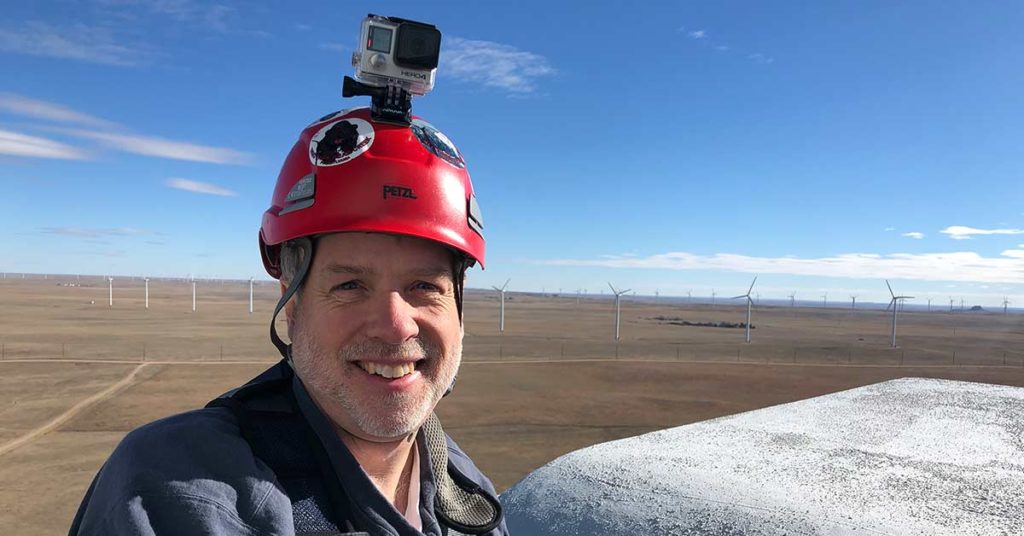 I learned the most important thing about wind power from climbing a turbine