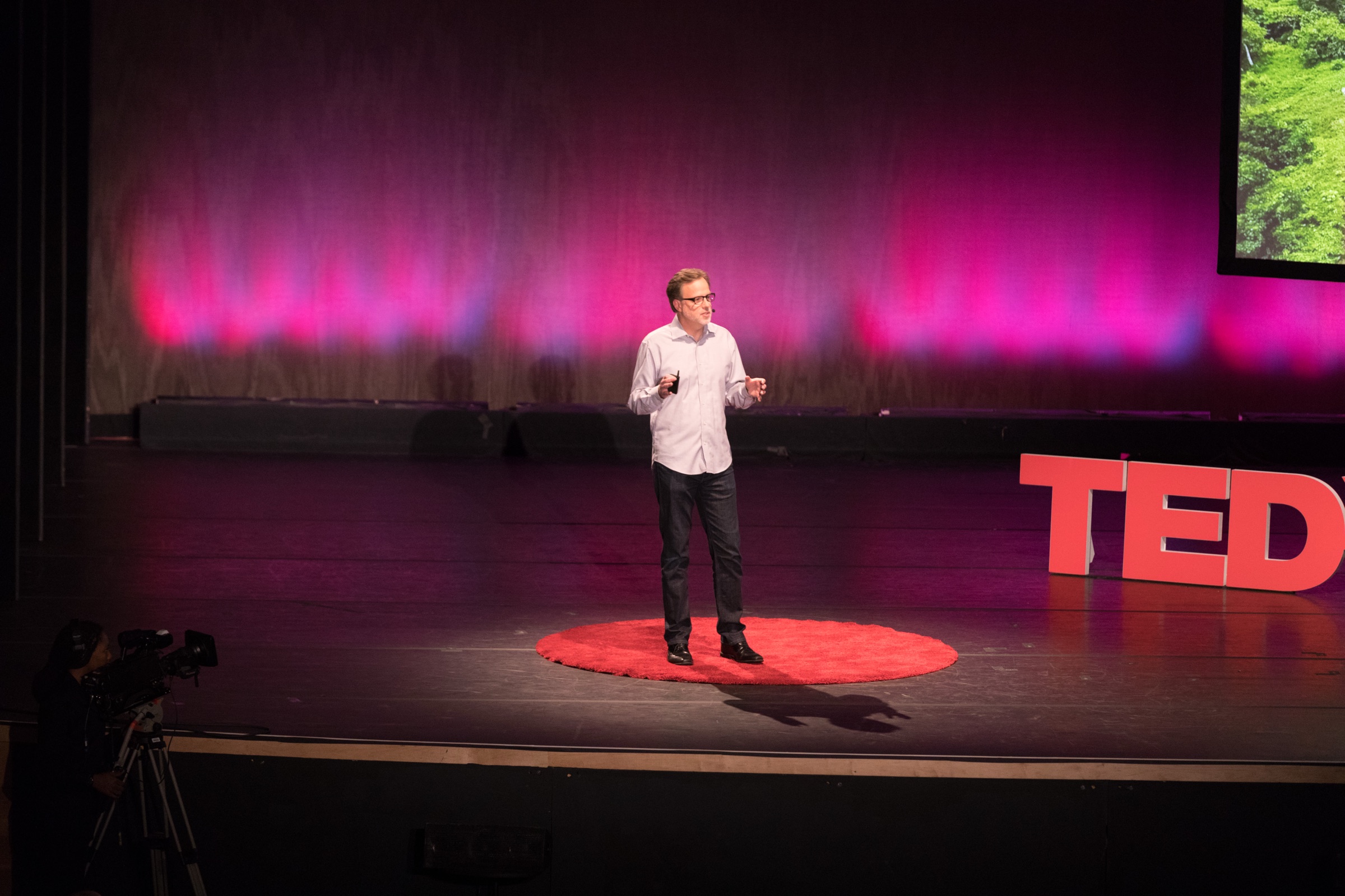 Bill Nussey on the TEDxPeachtree stage